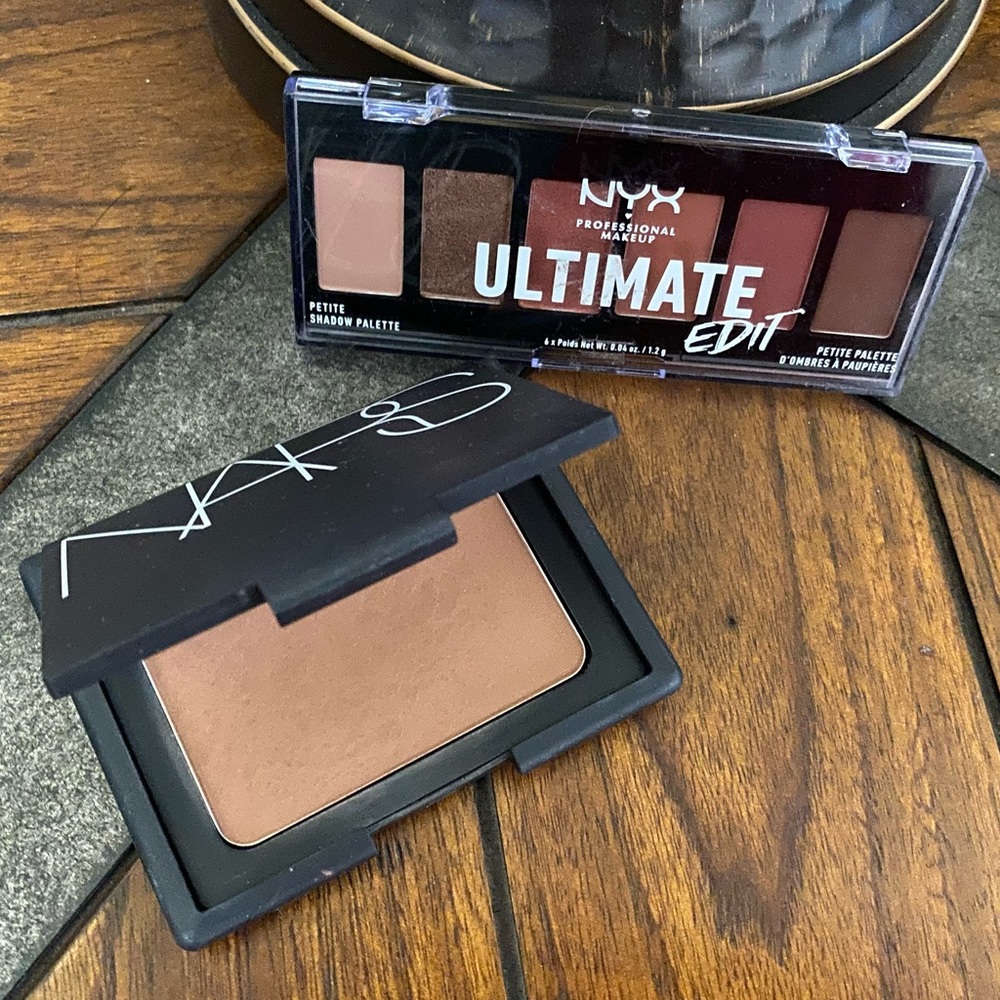 NARS Bronzer and NYX Eyeshadows